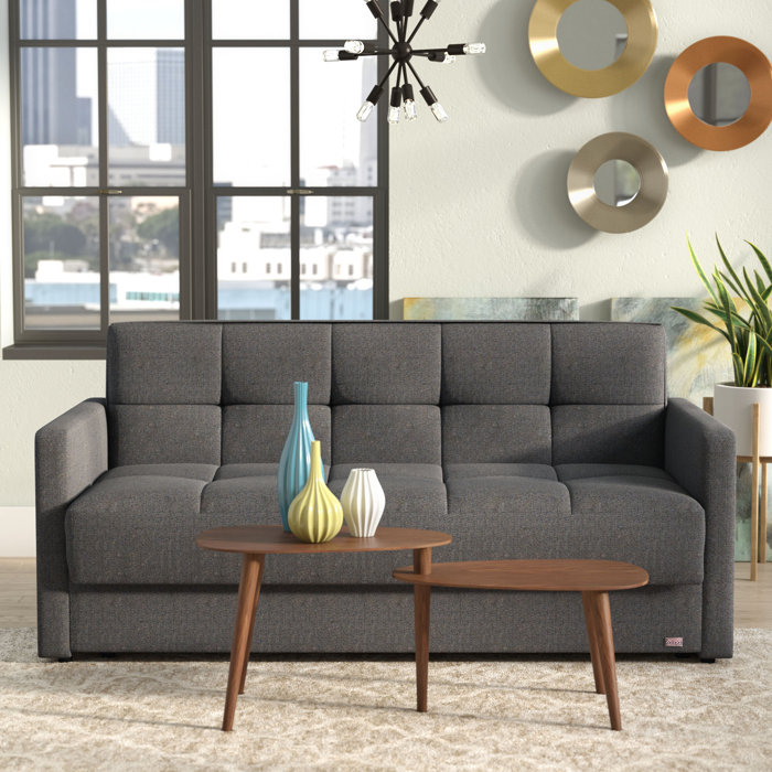 Latitude Run® Utica 74'' Upholstered Sleeper Sofa & Reviews Wayfair
